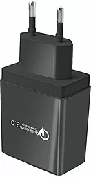 Мережевий зарядний пристрій XoKo 18w QC3.0 4xUSB-A ports fast charger black (QC-405-BK) - мініатюра 2