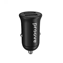 Автомобильное зарядное устройство Proove 2.4a 2xUSB-A ports car charger black (ACKC10200001)