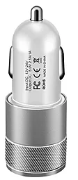 Автомобильное зарядное устройство XoKo 2.1a 2xUSB-A ports car charger black/white (CC-200-BKWH) - фото Автомобильное зарядное устройство XoKo 2.1a 2xUSB-A ports car charger black/white (CC-200-BKWH)