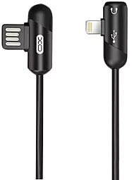 Кабель XO NB38 USB-A - Lightning 12w 2.4a 1м cableBlack - фото Кабель XO NB38 USB-A - Lightning 12w 2.4a 1м cableBlack