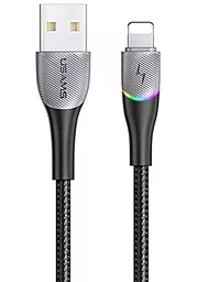 Кабель Usams U77 Colorful USB-A - Lightning 12w 2.4a 1.2м cable Black (SJ54USB01)