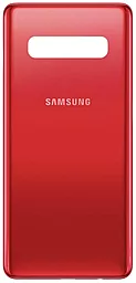 Задняя крышка корпуса Samsung Galaxy S10 G973F Cardinal Red - фото Задняя крышка корпуса Samsung Galaxy S10 G973F Cardinal Red