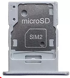 Держатель (лоток) Сим карты Samsung Galaxy M34 5G M346 Dual Sim Prism Silver