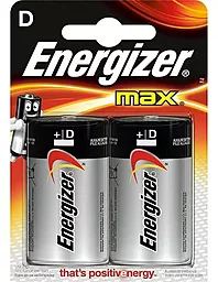 Батарейки Energizer D / LR20 MAX 2шт