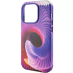 Кожаный чехол Colour Splash with MagSafe для Apple iPhone 13 Pro Max (6.7") Purple / Pink  - миниатюра 3