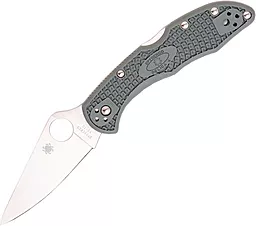 Нож Spyderco Delica 4 Flat Ground (C11FPGY) Grey