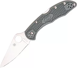 Нож Spyderco Delica 4 Flat Ground (C11FPGY) Grey - фото Нож Spyderco Delica 4 Flat Ground (C11FPGY) Grey