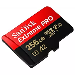 Карта памяти SanDisk microSDXC 256GB Extreme Pro Class 10 UHS-I U3 V30 A2 + SD-адаптер (SDSQXCZ-256G-GN6MA) - миниатюра 3