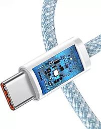 Кабель Baseus Dynamic USB Type-C - Type-C 100w 5a 1м PD cable Blue (CALD000203) - мініатюра 5 Кабель Baseus Dynamic USB Type-C - Type-C 100w 5a 1м PD cable Blue (CALD000203) - мініатюра 5