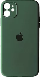 Чехол Silicone Case Full Camera для Apple iPhone 12 Mini Pine Green
