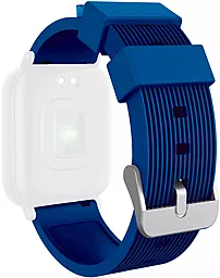 Змінний ремінець Maxcom для розумного годинника 20mm silicone ridgy (RL070232) Blue