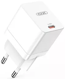Сетевое зарядное устройство с быстрой зарядкой XO CE09 45w 3a PD/QC + USB-C to lightning cable white - миниатюра 4