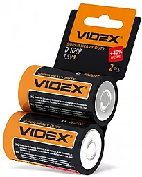 Батарейки Videx R2OP / D SHRINK CARD 2шт - фото Батарейки Videx R2OP / D SHRINK CARD 2шт