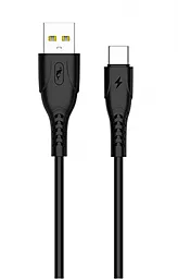 Кабель USB SkyDolphin S22T Soft Silicone USB Type-C Cable Black