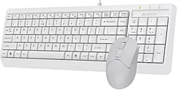 Комплект (клавіатура+мишка) A4Tech USB (F1512) White - мініатюра 4