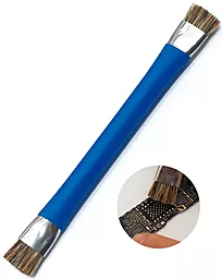 Щетка для очистки антистатическая AxTools 145х15 мм двухсторонняя - фото Щетка для очистки антистатическая AxTools 145х15 мм двухсторонняя