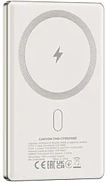Повербанк Canyon OnPower 505 slim Magsafe 5000mAh 20W Beige (CNS-CPB505BE) - фото Повербанк Canyon OnPower 505 slim Magsafe 5000mAh 20W Beige (CNS-CPB505BE)
