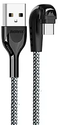 Кабель Remax RC-097a Heymanba Series Gaming USB-A - Type-C 15w 3a 1м cable Silver - фото Кабель Remax RC-097a Heymanba Series Gaming USB-A - Type-C 15w 3a 1м cable Silver