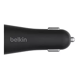 Автомобільний зарядний пристрій Belkin BOOST^CHARGE USB-C with Power Delivery 27W, 3.0A Black (F7U071BTBLK) - мініатюра 3