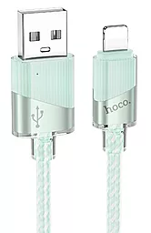Кабель Hoco U132 USB-A - Lightning 12w 2.4a 1.2м cable Green - фото Кабель Hoco U132 USB-A - Lightning 12w 2.4a 1.2м cable Green