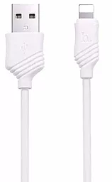 Кабель Hoco X6 KHAKI USB-A - Lightning 12w 2.4a 1м cable White - фото Кабель Hoco X6 KHAKI USB-A - Lightning 12w 2.4a 1м cable White
