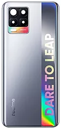Задняя крышка корпуса Realme 8 4G со стеклом камеры (108MP) Cyber Silver - фото Задняя крышка корпуса Realme 8 4G со стеклом камеры (108MP) Cyber Silver