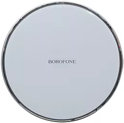 Беспроводное (индукционное) зарядное устройство с быстрой QI зарядкой Borofone BQ3 Preference 10w wireless charger silver - фото Беспроводное (индукционное) зарядное устройство с быстрой QI зарядкой Borofone BQ3 Preference 10w wireless charger silver