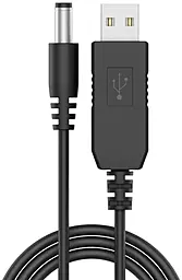 Кабель Grand-X с преобразователем 5V -> 9V USB-A - DC 5.5x2.1mm 9w 1a 1м cable Black (RC-09B) - фото Кабель Grand-X с преобразователем 5V -> 9V USB-A - DC 5.5x2.1mm 9w 1a 1м cable Black (RC-09B)