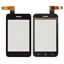 Сенсор (тачскрин) Sony Xperia Tipo ST21i, ST21i2 Black - фото Сенсор (тачскрин) Sony Xperia Tipo ST21i, ST21i2 Black