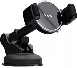 Держатель Hoco S12 Lite In Car Holder Black/Steel - фото Держатель Hoco S12 Lite In Car Holder Black/Steel