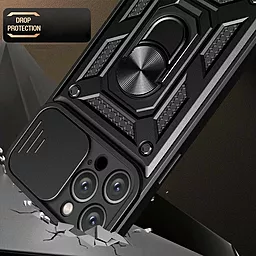 Чехол Epik Camshield Serge Ring для Apple iPhone 11 Pro Black - миниатюра 4 Чехол Epik Camshield Serge Ring для Apple iPhone 11 Pro Black - миниатюра 4