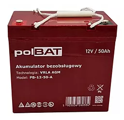 Акумуляторна батарея PolBAT 12V 50Ah AGM (PB-12-50-A)