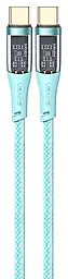 Кабель Usams Aluminum alloy USB Type-C - Type-C 100w 5a 1.2м PD cable Green (US-SJ574) - фото Кабель Usams Aluminum alloy USB Type-C - Type-C 100w 5a 1.2м PD cable Green (US-SJ574)