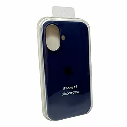 Чохол Silicone Case Full для Apple iPhone 16 Navy Blue - мініатюра 7 Чохол Silicone Case Full для Apple iPhone 16 Navy Blue - мініатюра 7