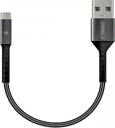 Кабель Intaleo CB0 USB-A - Type-C 12w 2.4a 0.2м cable Black/Grey (12831264956560