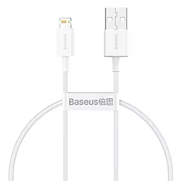 Кабель USB Baseus Superior 0.25M 2.4A Lightning Cable White (CALYS-02)