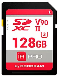 Карта пам'яті GooDRam SDXC 128GB IRDM PRO UHS-II U3 V90 (IRP-S9B0-1280R11)