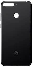 Задняя крышка корпуса Huawei Y7 Prime 2018 Black - фото Задняя крышка корпуса Huawei Y7 Prime 2018 Black