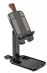 Настільний тримач Hoco S28 Dawn Folding Desktop Stand Black - фото Настільний тримач Hoco S28 Dawn Folding Desktop Stand Black