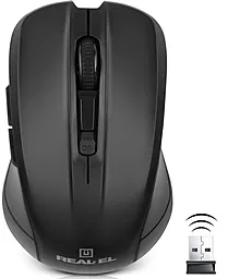 Компьютерная мышка REAL-EL RM-307 USB  Black - миниатюра 6