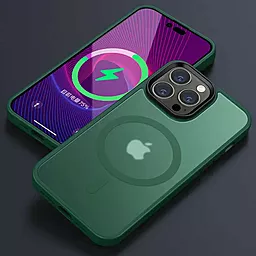 Чехол Epik Metal Buttons with MagSafe Colorful для Apple iPhone 14 Pro Max Green - миниатюра 2