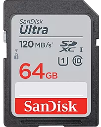 Карта памяти SanDisk SDXC 64GB Ultra Class 10 UHS-I U1 (SDSDUN4-064G-GN6IN)