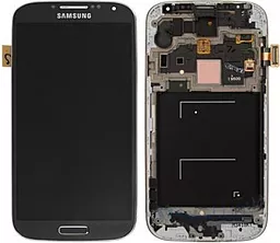 Дисплей Samsung Galaxy S4 з тачскріном і рамкою, оригінал, Black