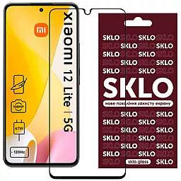 Захисне скло SKLO 3D для Xiaomi 12 Lite Чорний - фото Захисне скло SKLO 3D для Xiaomi 12 Lite Чорний