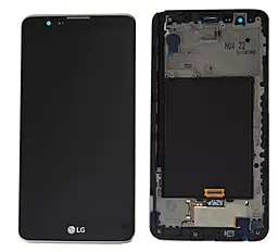 Дисплей LG Stylo 2, Stylus 2 (K540, LGLS775, LGL82VL, VS835) з тачскріном і рамкою, оригінал, Black