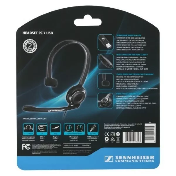 Навушники Sennheiser Communications PC 7 USB Black - фото 7