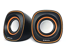 Колонки акустические REAL-EL S-15, USB Black - фото Колонки акустические REAL-EL S-15, USB Black