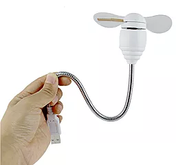 Вентилятор для NICHOSI Mini Flexible Programmable USB Fan LED Light White