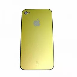 Задняя крышка корпуса Apple iPhone 4S со стеклом камеры Gold
