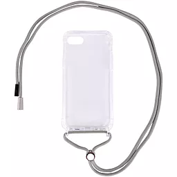 Чехол Epik Crossbody Transparent Apple iPhone 7, iPhone 8, iPhone SE 2020 Grey